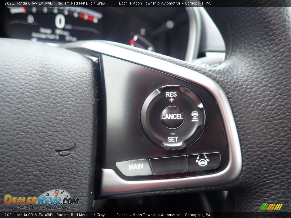 2021 Honda CR-V EX AWD Radiant Red Metallic / Gray Photo #14
