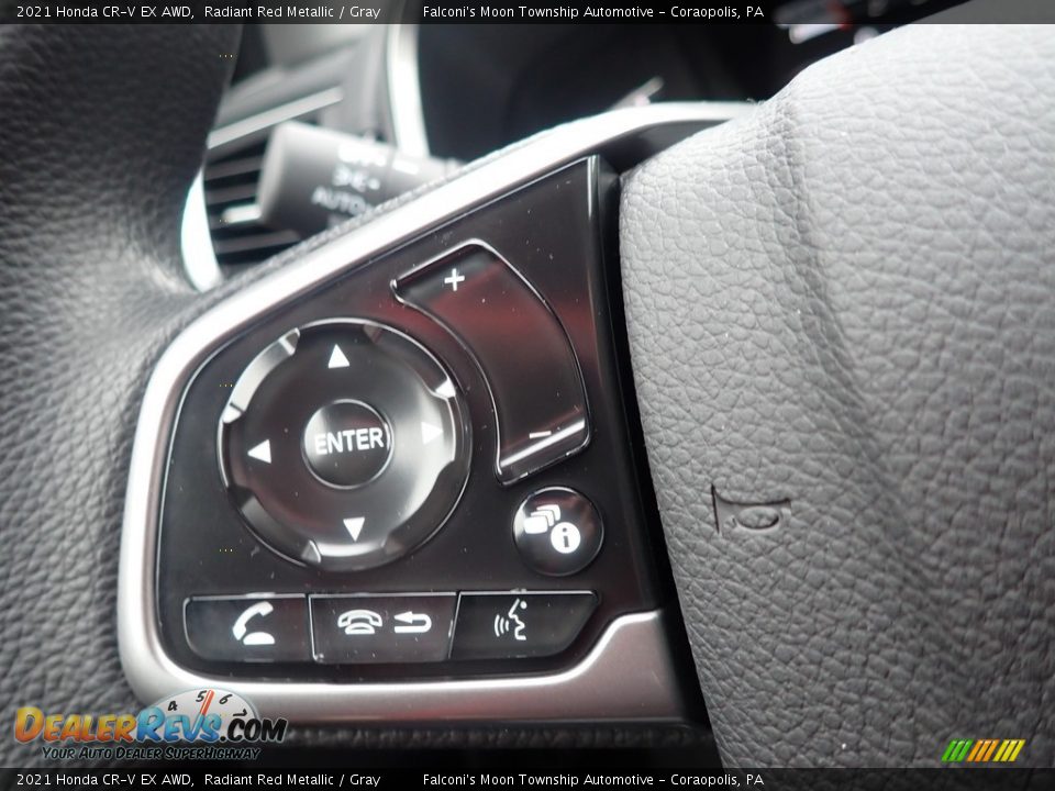 2021 Honda CR-V EX AWD Radiant Red Metallic / Gray Photo #15