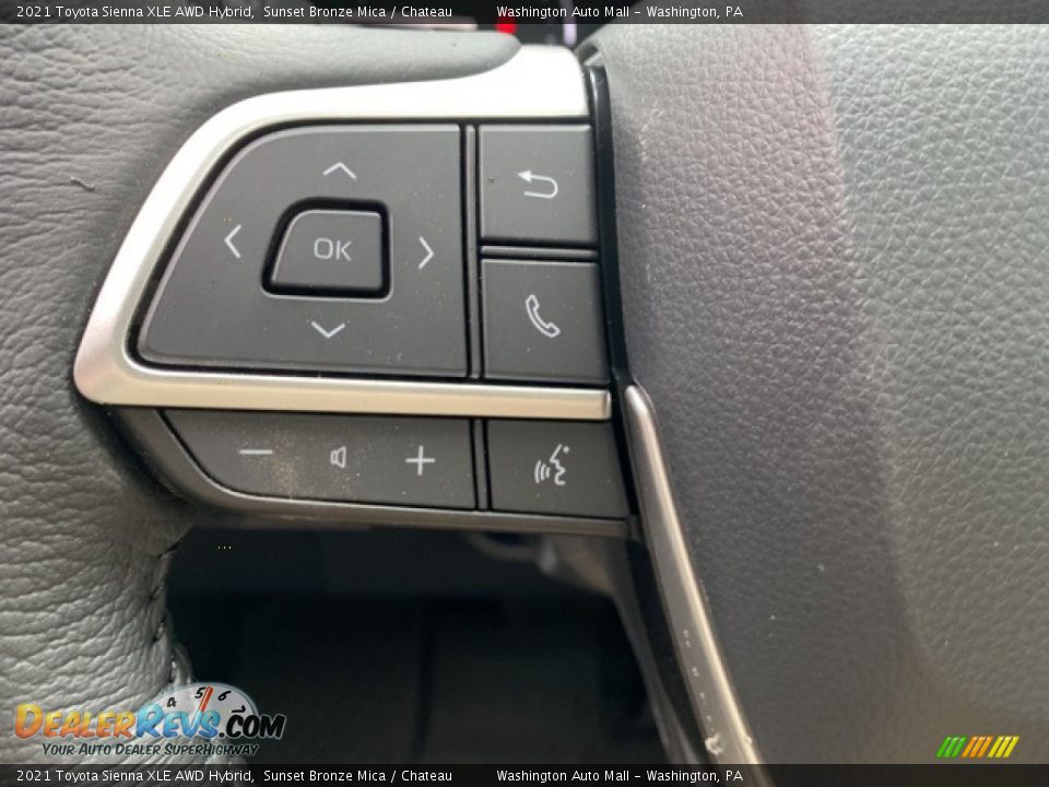 2021 Toyota Sienna XLE AWD Hybrid Steering Wheel Photo #6