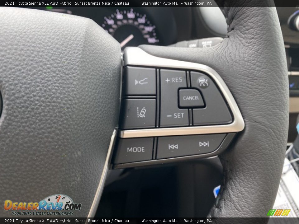 2021 Toyota Sienna XLE AWD Hybrid Steering Wheel Photo #7
