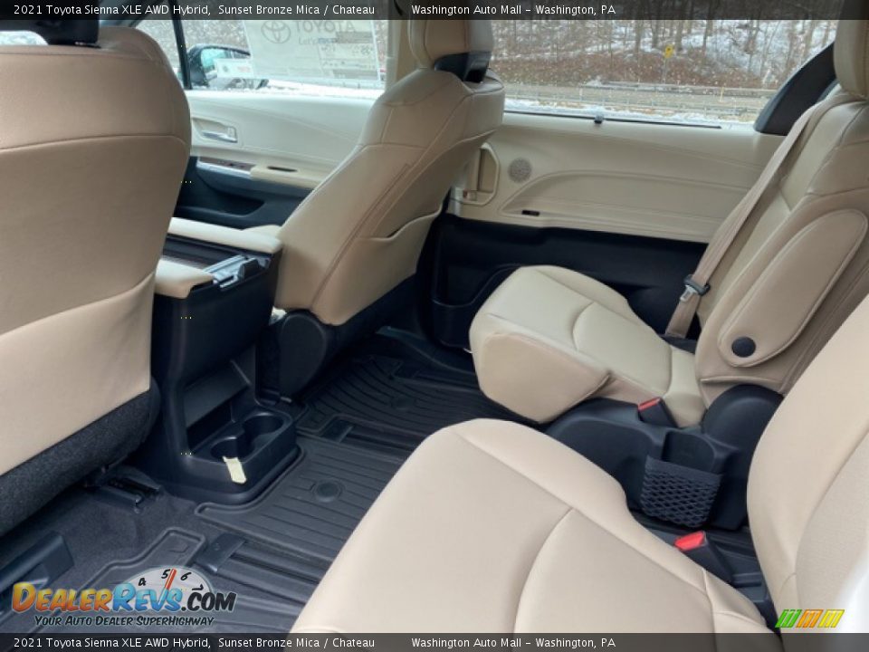 Rear Seat of 2021 Toyota Sienna XLE AWD Hybrid Photo #28