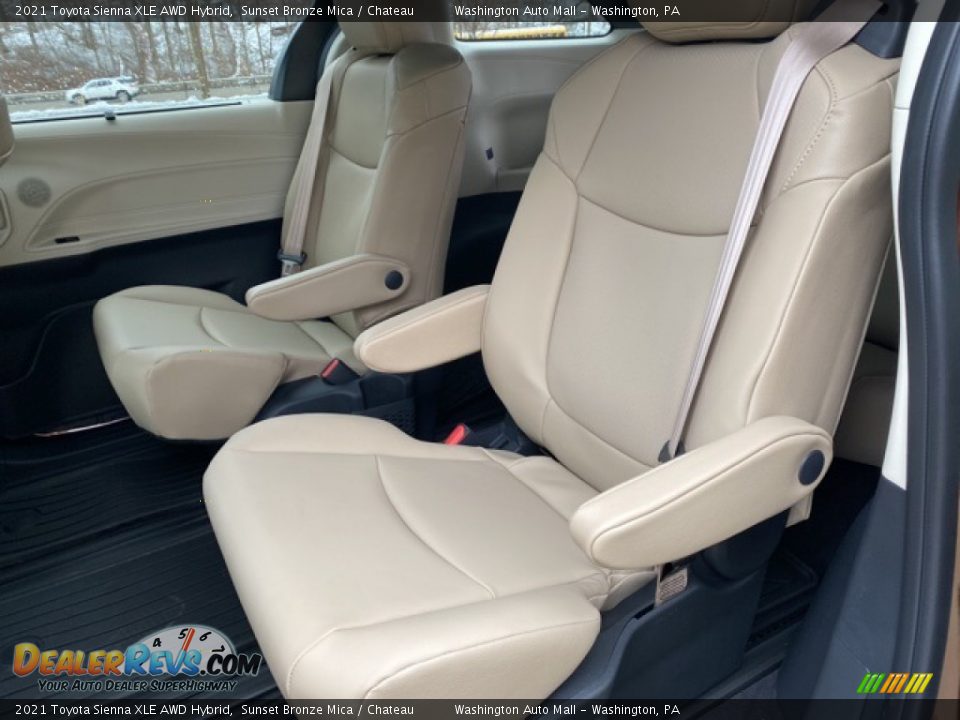 Rear Seat of 2021 Toyota Sienna XLE AWD Hybrid Photo #29