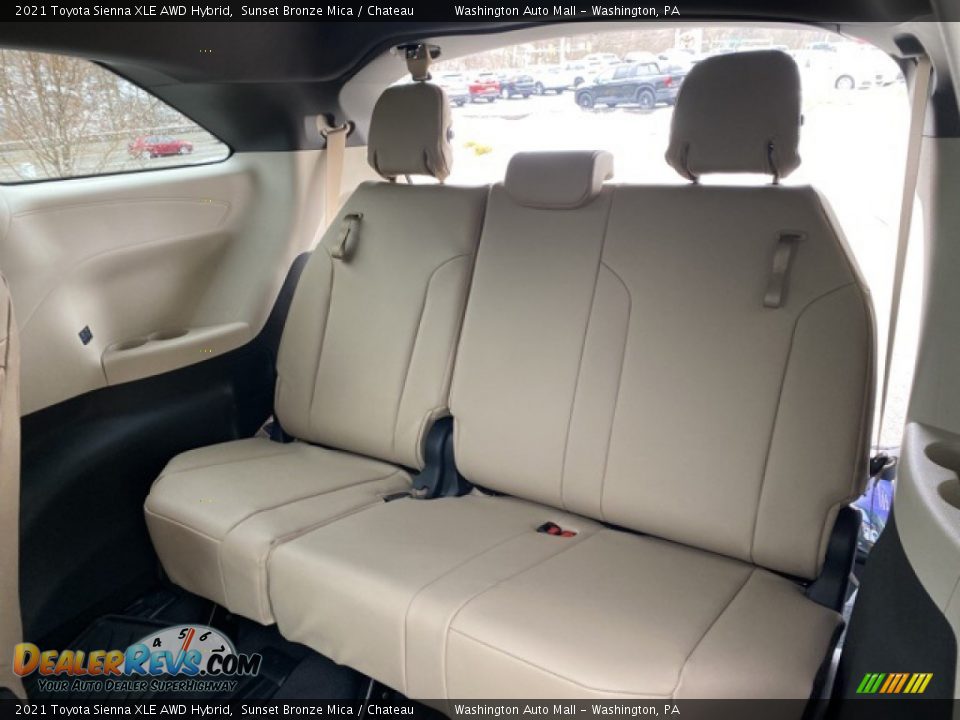 Rear Seat of 2021 Toyota Sienna XLE AWD Hybrid Photo #31