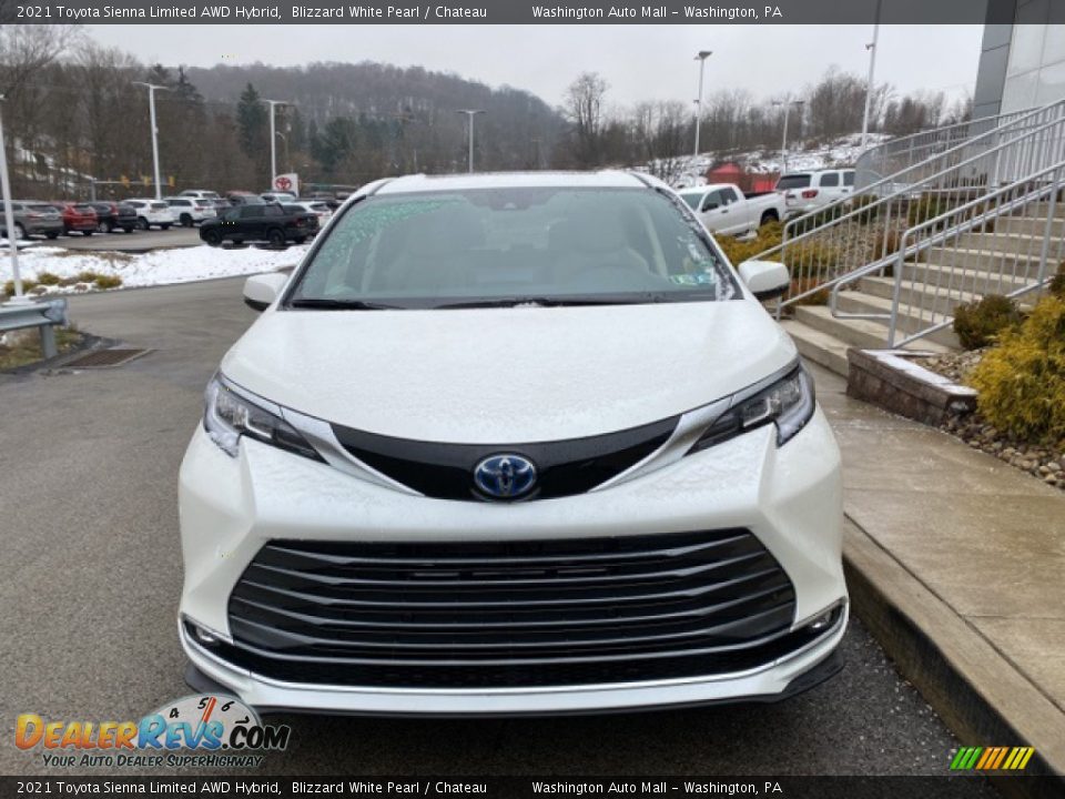 2021 Toyota Sienna Limited AWD Hybrid Blizzard White Pearl / Chateau Photo #13