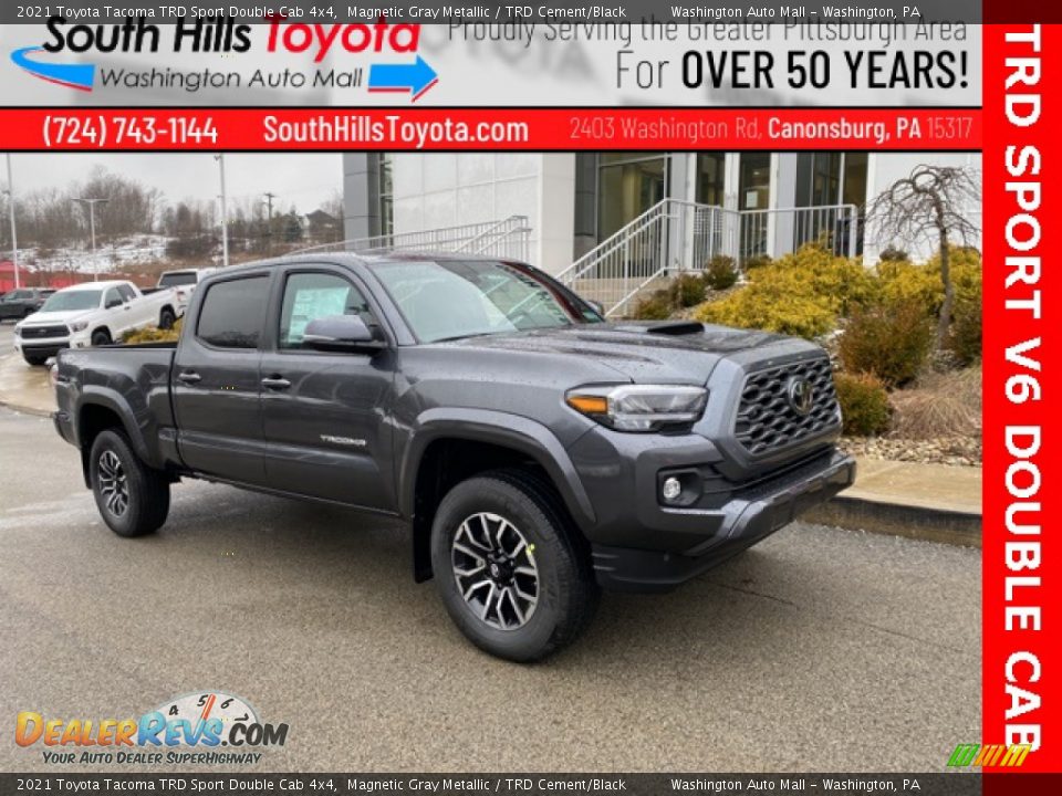 2021 Toyota Tacoma TRD Sport Double Cab 4x4 Magnetic Gray Metallic / TRD Cement/Black Photo #1