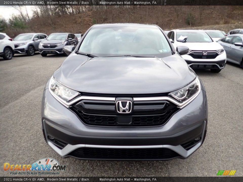 2021 Honda CR-V EX AWD Modern Steel Metallic / Black Photo #7