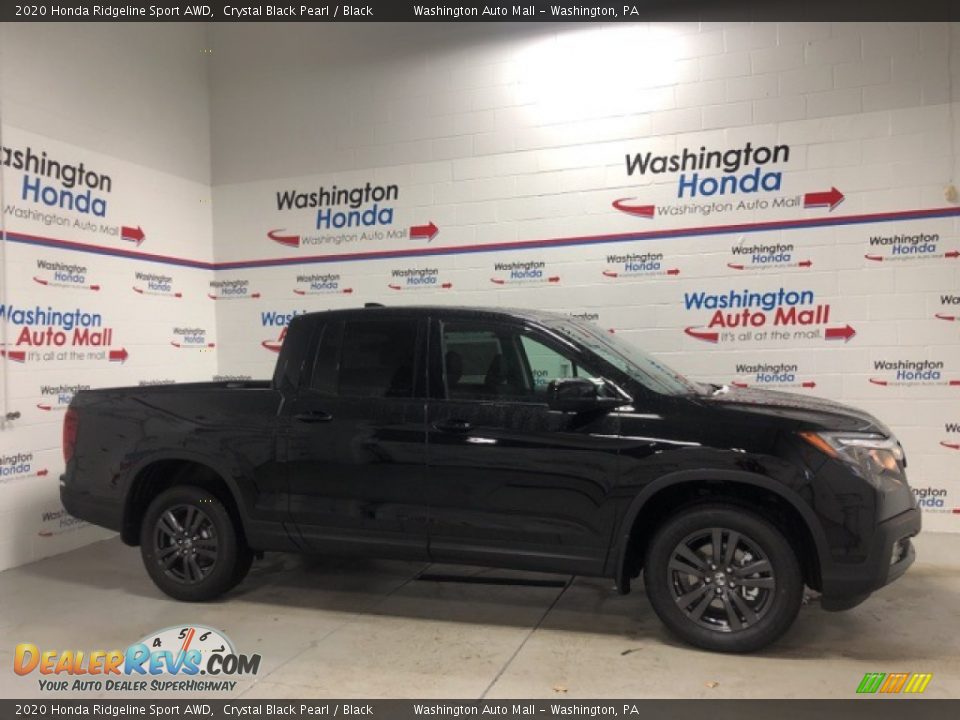 2020 Honda Ridgeline Sport AWD Crystal Black Pearl / Black Photo #1