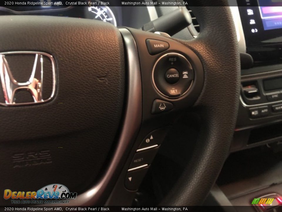2020 Honda Ridgeline Sport AWD Crystal Black Pearl / Black Photo #13