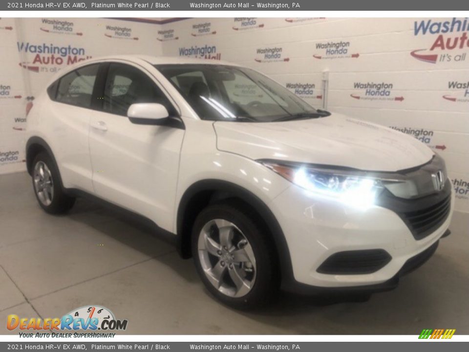 2021 Honda HR-V EX AWD Platinum White Pearl / Black Photo #2