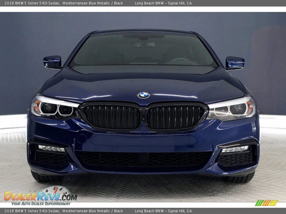 Mediterranean Blue Metallic 2018 BMW 5 Series 540i Sedan Photo #2