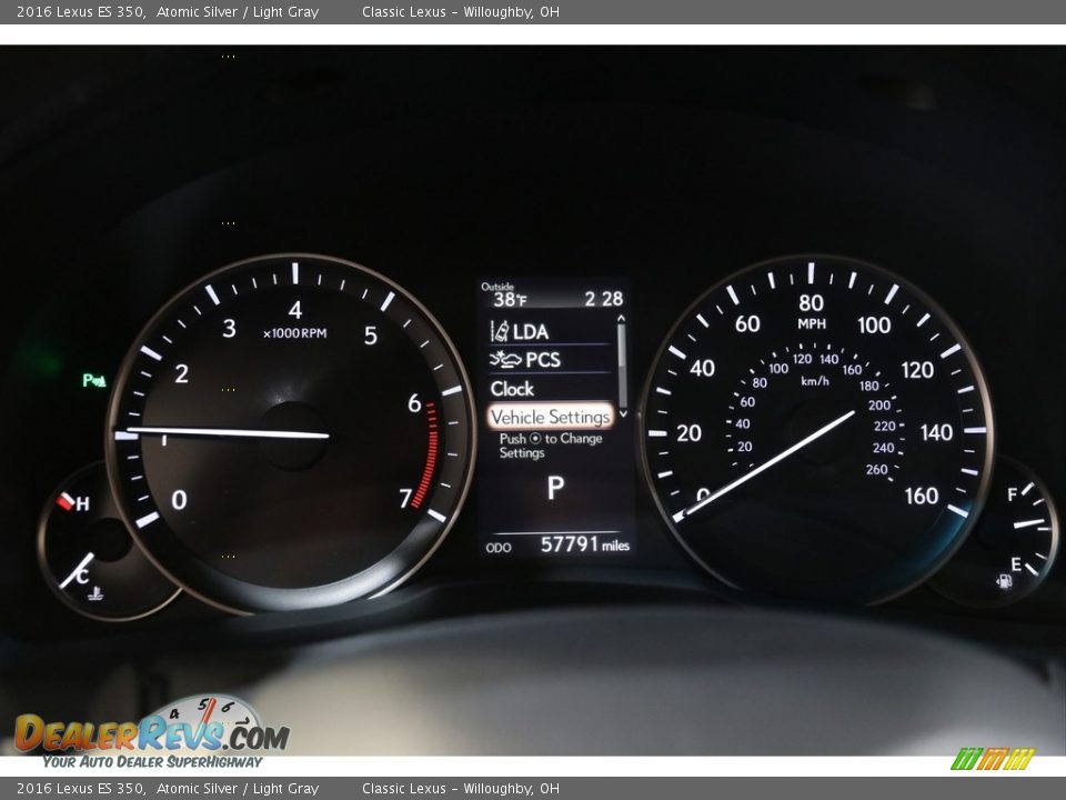 2016 Lexus ES 350 Gauges Photo #8