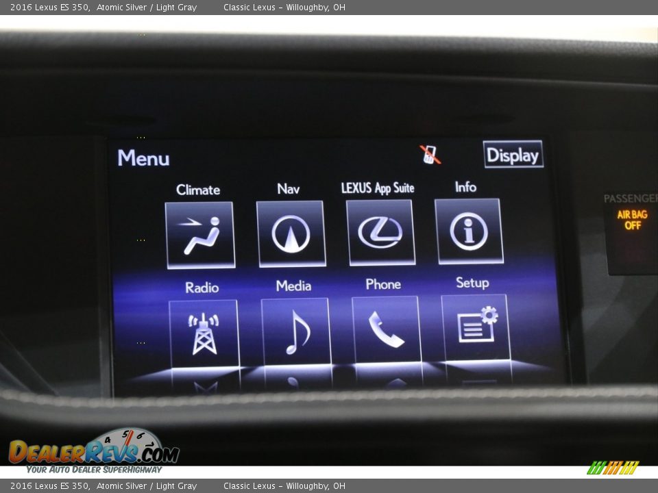 Controls of 2016 Lexus ES 350 Photo #12