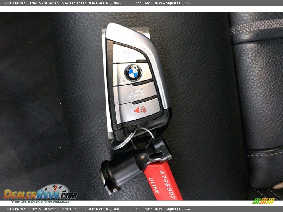 2018 BMW 5 Series 540i Sedan Mediterranean Blue Metallic / Black Photo #11