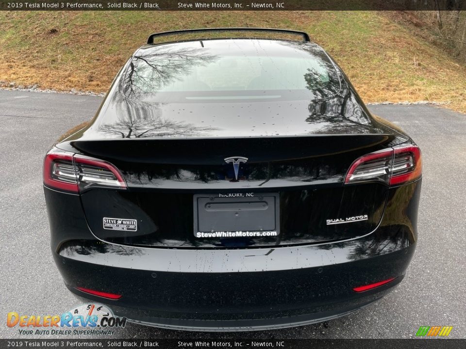 2019 Tesla Model 3 Performance Solid Black / Black Photo #8