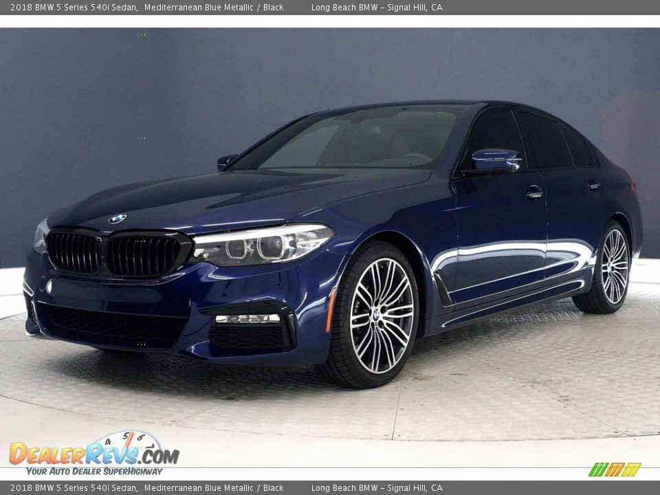 Mediterranean Blue Metallic 2018 BMW 5 Series 540i Sedan Photo #12