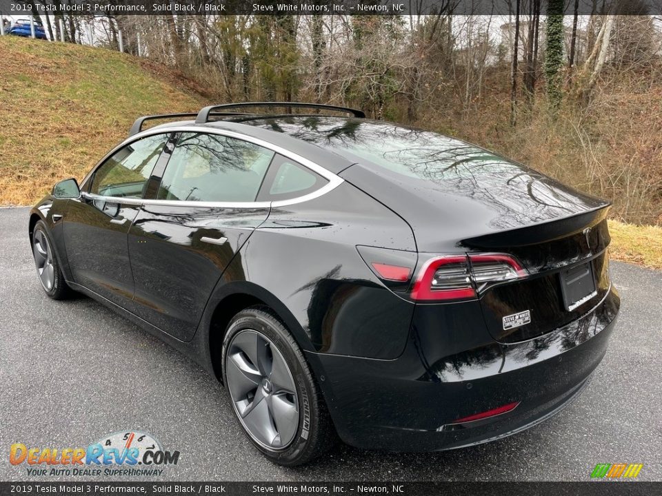2019 Tesla Model 3 Performance Solid Black / Black Photo #9