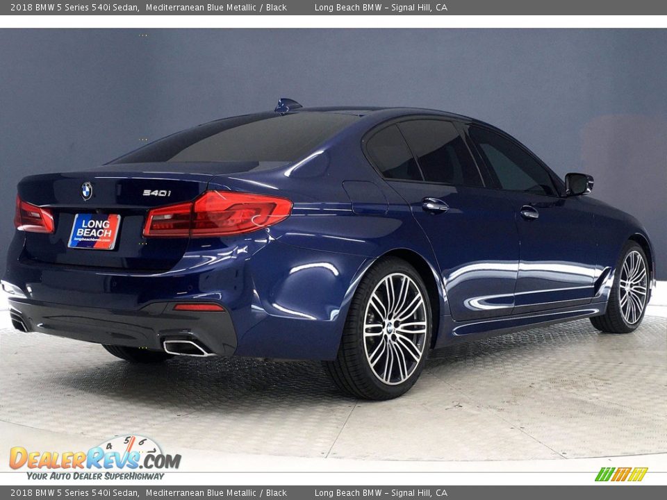 Mediterranean Blue Metallic 2018 BMW 5 Series 540i Sedan Photo #13