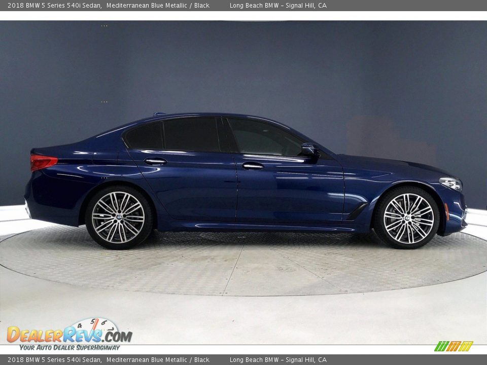 Mediterranean Blue Metallic 2018 BMW 5 Series 540i Sedan Photo #14
