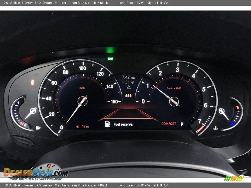 2018 BMW 5 Series 540i Sedan Gauges Photo #20