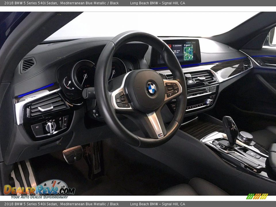 2018 BMW 5 Series 540i Sedan Mediterranean Blue Metallic / Black Photo #21