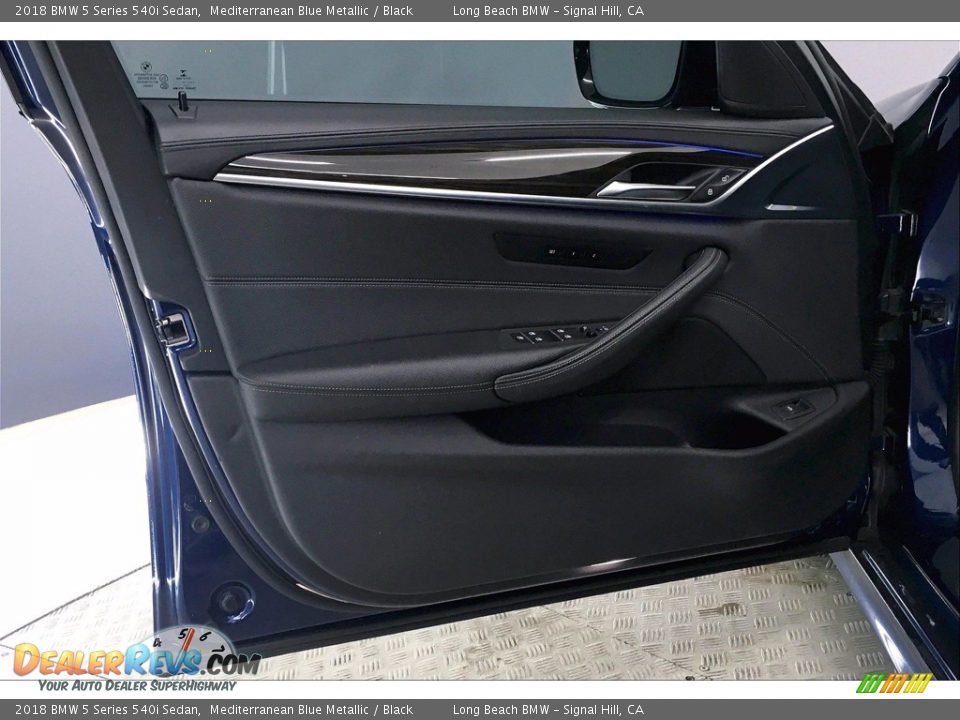 2018 BMW 5 Series 540i Sedan Mediterranean Blue Metallic / Black Photo #23