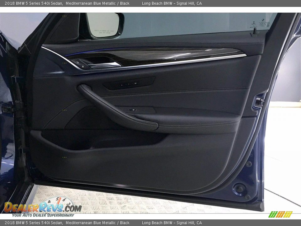 2018 BMW 5 Series 540i Sedan Mediterranean Blue Metallic / Black Photo #24