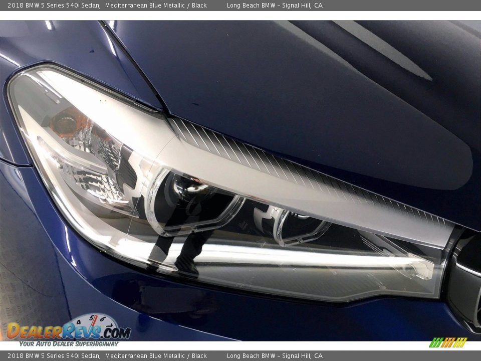 2018 BMW 5 Series 540i Sedan Mediterranean Blue Metallic / Black Photo #26