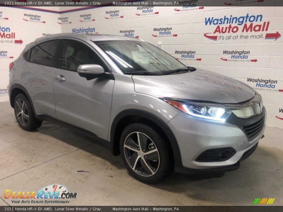 2021 Honda HR-V EX AWD Lunar Silver Metallic / Gray Photo #2