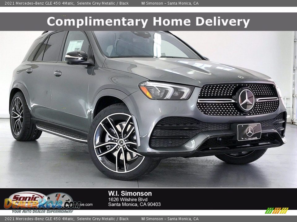 2021 Mercedes-Benz GLE 450 4Matic Selenite Grey Metallic / Black Photo #1