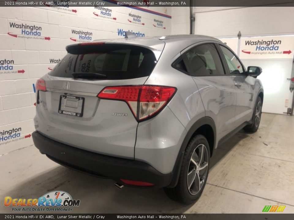 2021 Honda HR-V EX AWD Lunar Silver Metallic / Gray Photo #3
