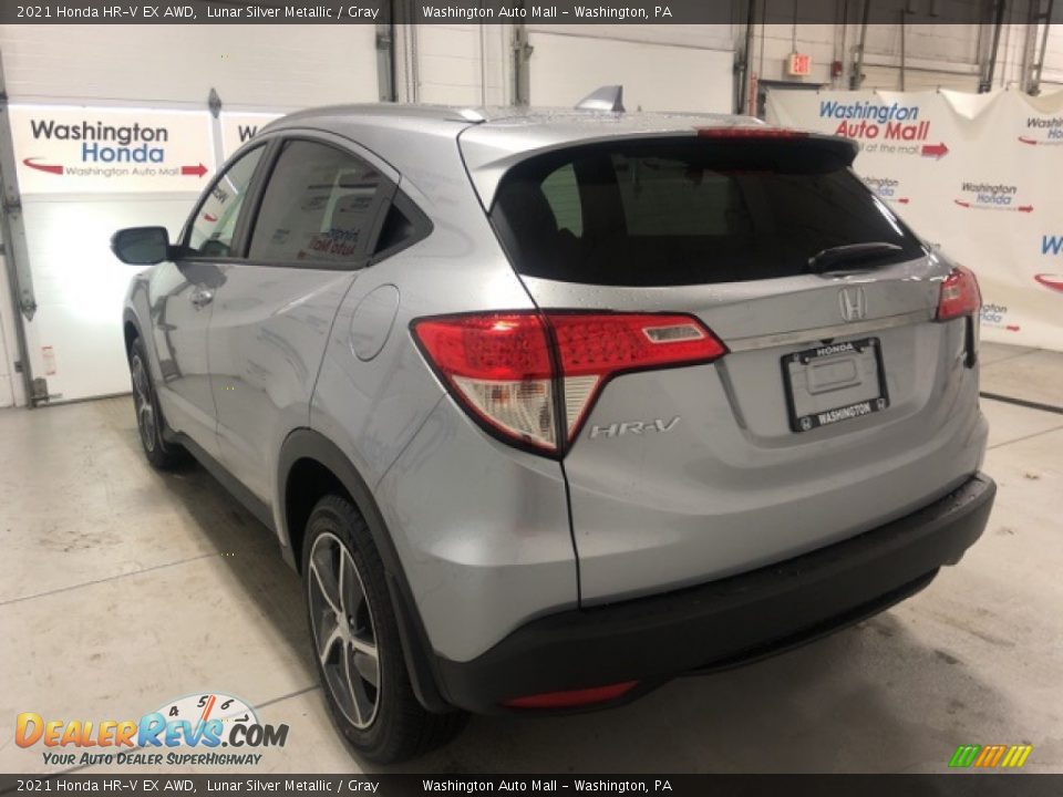 2021 Honda HR-V EX AWD Lunar Silver Metallic / Gray Photo #4
