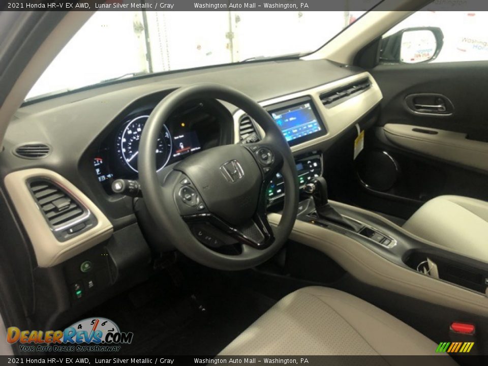 2021 Honda HR-V EX AWD Lunar Silver Metallic / Gray Photo #7