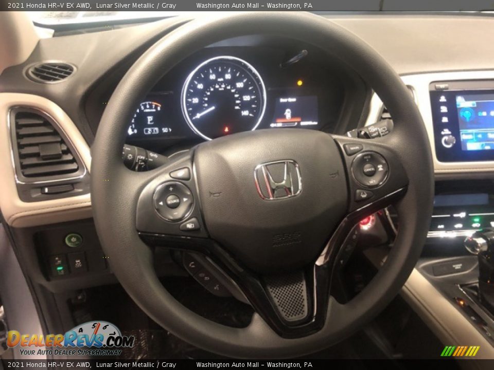 2021 Honda HR-V EX AWD Lunar Silver Metallic / Gray Photo #10