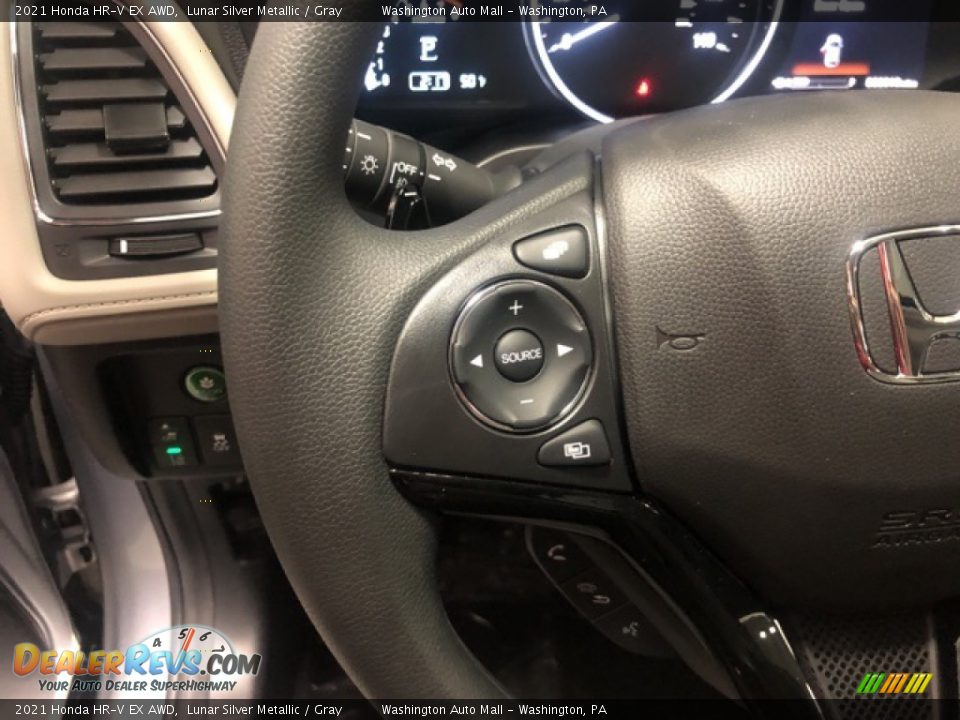 2021 Honda HR-V EX AWD Lunar Silver Metallic / Gray Photo #11