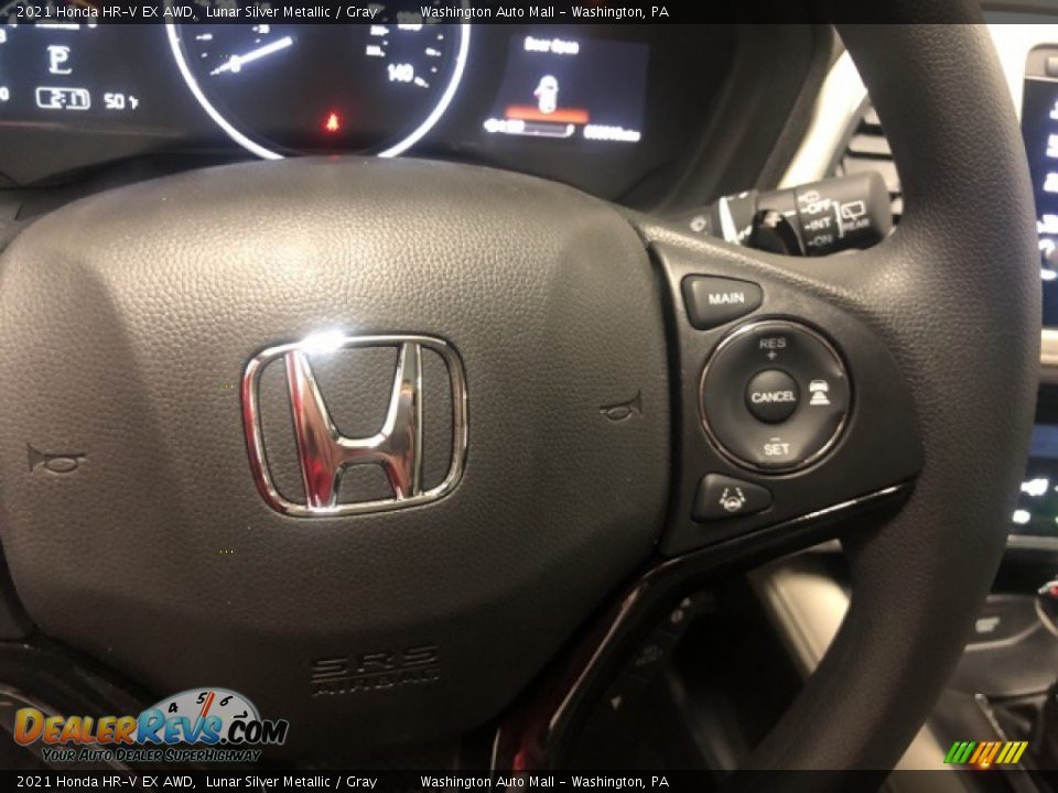 2021 Honda HR-V EX AWD Lunar Silver Metallic / Gray Photo #12