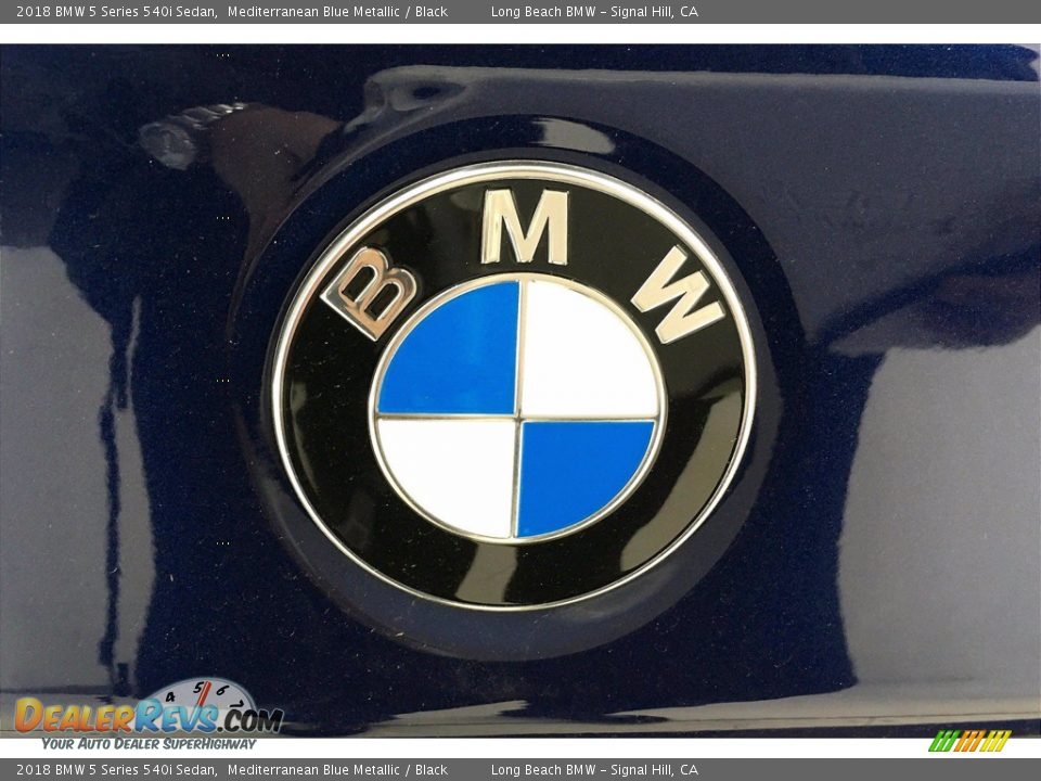 2018 BMW 5 Series 540i Sedan Mediterranean Blue Metallic / Black Photo #34