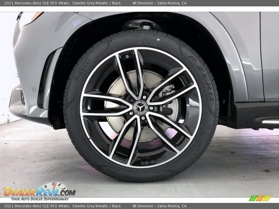 2021 Mercedes-Benz GLE 450 4Matic Selenite Grey Metallic / Black Photo #9