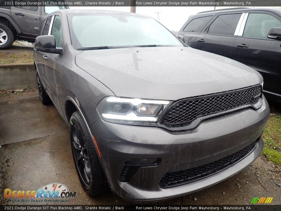 2021 Dodge Durango SXT Plus Blacktop AWD Granite Metallic / Black Photo #3