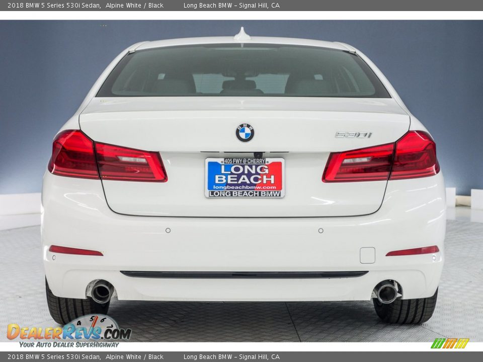 2018 BMW 5 Series 530i Sedan Alpine White / Black Photo #3