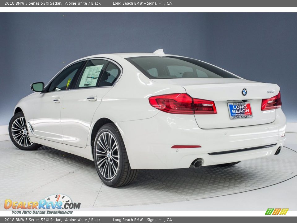 2018 BMW 5 Series 530i Sedan Alpine White / Black Photo #4