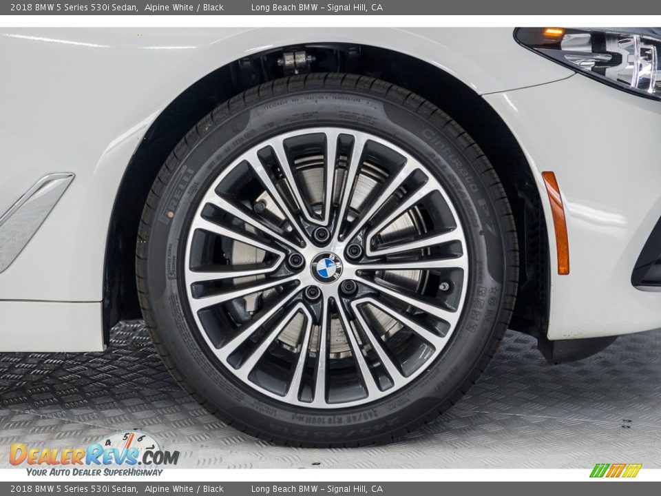 2018 BMW 5 Series 530i Sedan Alpine White / Black Photo #9