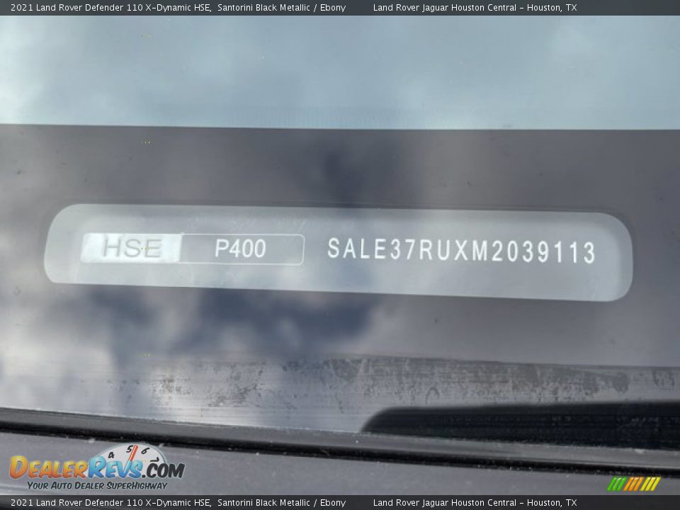 2021 Land Rover Defender 110 X-Dynamic HSE Santorini Black Metallic / Ebony Photo #33