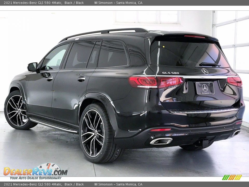 2021 Mercedes-Benz GLS 580 4Matic Black / Black Photo #2