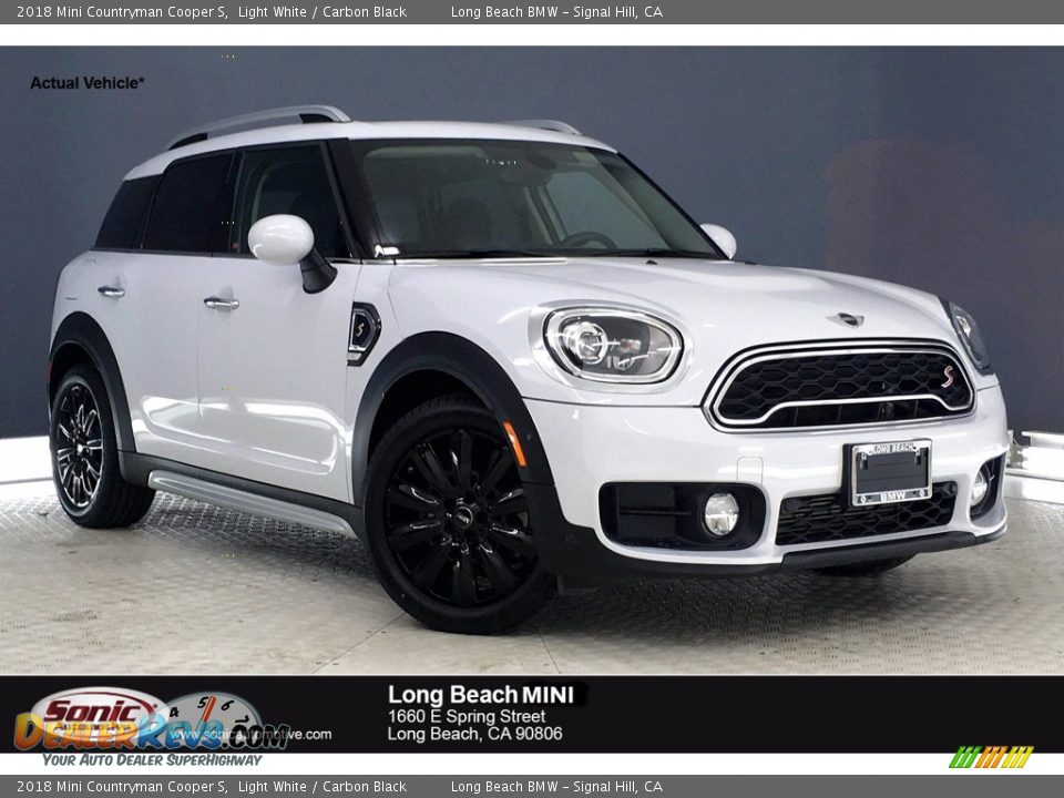 2018 Mini Countryman Cooper S Light White / Carbon Black Photo #1