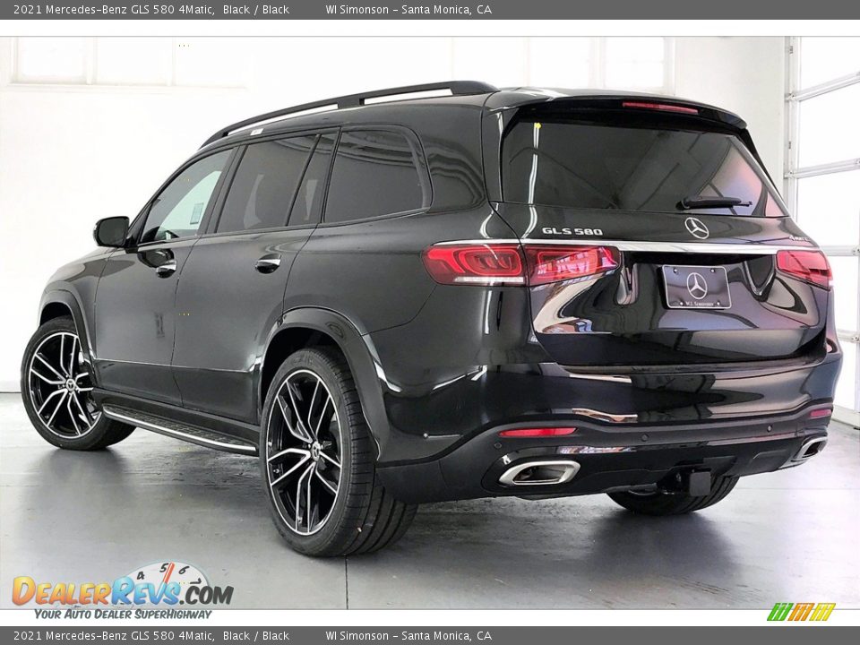 2021 Mercedes-Benz GLS 580 4Matic Black / Black Photo #2