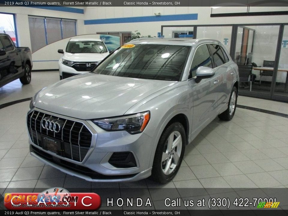 2019 Audi Q3 Premium quattro Florett Silver Metallic / Black Photo #1