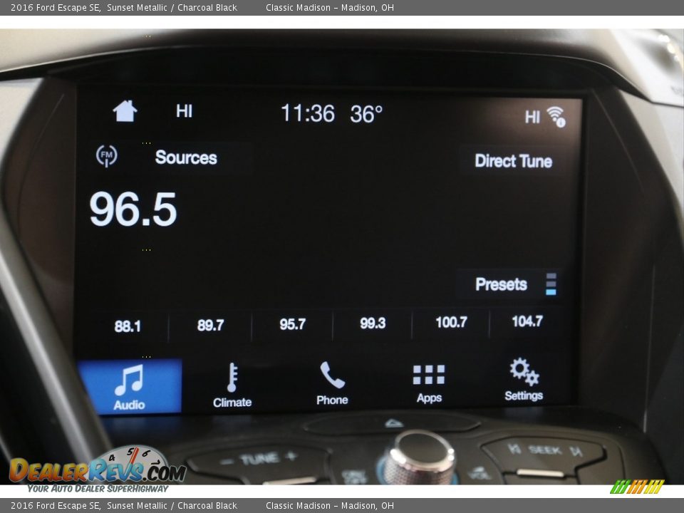 2016 Ford Escape SE Sunset Metallic / Charcoal Black Photo #11