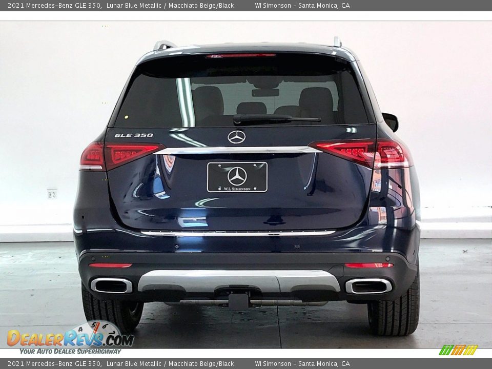 2021 Mercedes-Benz GLE 350 Lunar Blue Metallic / Macchiato Beige/Black Photo #3
