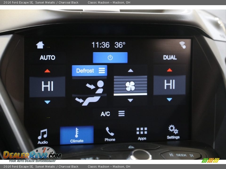 2016 Ford Escape SE Sunset Metallic / Charcoal Black Photo #12