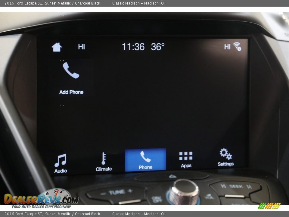 2016 Ford Escape SE Sunset Metallic / Charcoal Black Photo #13